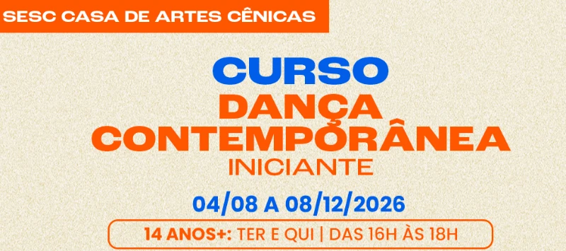 Dança Contemporânea - Iniciante ( Ter e Qui | 16h Às 18h | +14 anos)