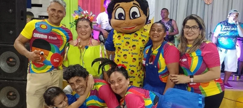 Curumim Folia 2026 anima o carnaval das famílias no Sesc em Santarém 